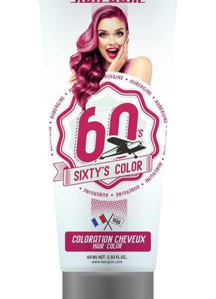 Hairgum Sixty's Color Hair Color #aubergine