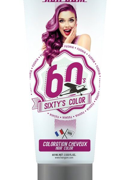 Sixty's Color Hair Color #fushia By Hairgum #fushia