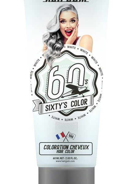 Hairgum KleurcrA me Semi Permanent Color Sixtys Color White