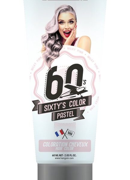 Sixty's Color Hair Color #milky Pink By Hairgum #milky