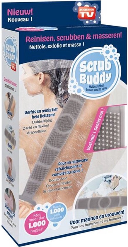 437x840-7 Scrub Buddy, as seen on tv, reinigen, scrubben en masseren - Afbeelding 1