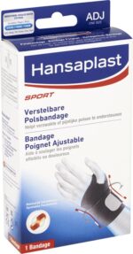 Hansaplast Verstelbare Neopreen Pols Sportbandage Zwart - One size - Afbeelding 2