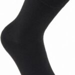 Katoenen Sokken Zwart - Maat 43-46 - 11 Paar