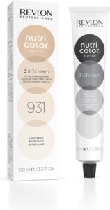 Permanente kleurcrème Revlon Nutri Color 3 in 1 931 - Light Beige (100 ml) - Afbeelding 3