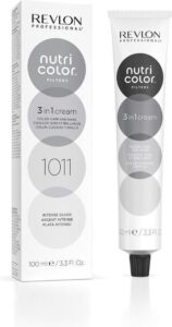 Permanente kleurcrème Revlon Nutri Color 1011 - Intense Silver 3 in 1 (100 ml)