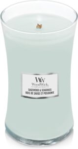 WoodWick Geurkaars Large Sagewood & Seagrass 611 gr - Afbeelding 2