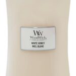 WoodWick Hourglass Large Geurkaars - White Honey