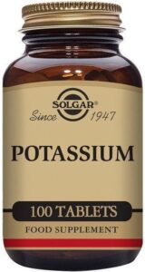 Mineralen - Kaliumgluconaat Solgar (100 tabletten)