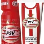 PSV Douchegel & bidon - Giftset - Voetbal - Cadeautjes - Rood/Wit