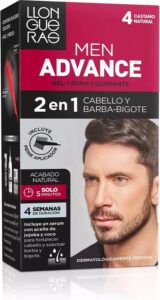 Gepigmenteerde crème Llongueras Men Advance Semi-permanent 4 - As Kastanjebruin (4 pcs)