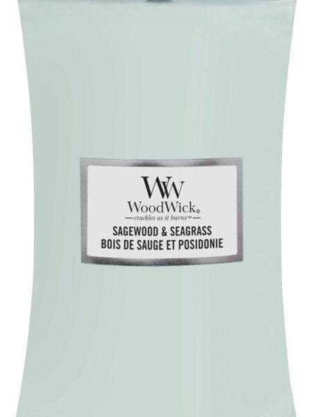 WoodWick Geurkaars Large Sagewood & Seagrass 611 gr
