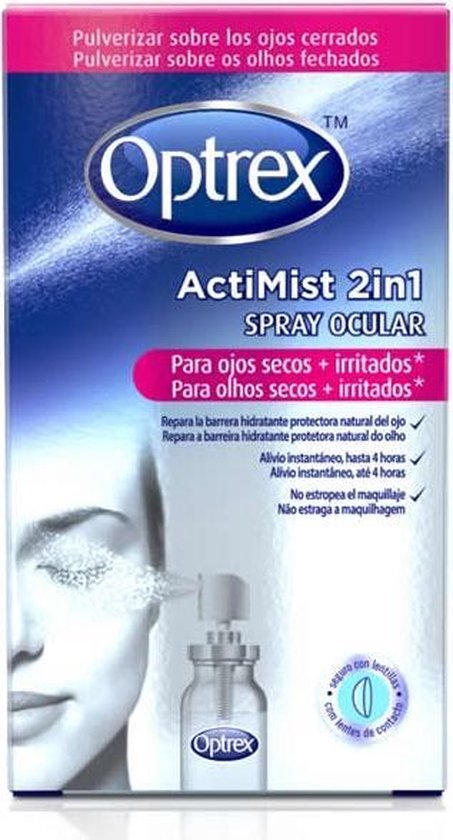 453x840-90 Optrex Actimist 2in1 Tired + Uncomfortable Eye Spray 10ml - Afbeelding 1