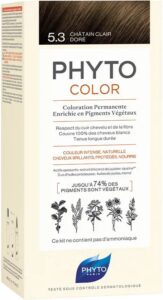 Permanente kleur PHYTO PhytoColor 5.3-castaño claro dorado Geen ammoniak - Afbeelding 4