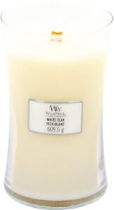 WoodWick Hourglass Large Geurkaars - White Teak - Afbeelding 3