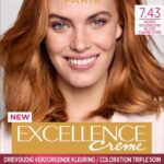 L’Oréal Paris Excellence Crème Haarverf - 7.43 Koper Goudblond