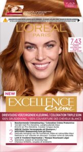 L’Oréal Paris Excellence Crème Haarverf - 7.43 Koper Goudblond