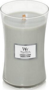 WoodWick Lavender & Cedar Large Candle - Afbeelding 4