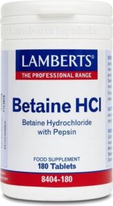 Lamberts Betaine HCL with Pepsin - 180 Tabletten - Voedingssupplement - Afbeelding 3