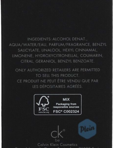 Calvin Klein Ck Be Eau De Toilette Spray  Unisex  50 ml for Women