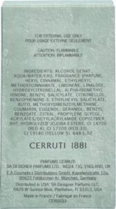 Cerruti 1881 Pour Homme Eau de Toilette Spray 25 ml - Afbeelding 3