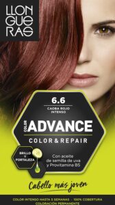 Color Advance Hair Colour By Llongueras #6.6-caoba-rojo-intenso - Afbeelding 2