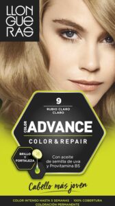 Color Advance Hair Colour By Llongueras #9-rubio-claro-claro - Afbeelding 2