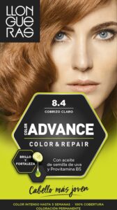 Llongueras Color Advance Hair Colour 8,4 Light Copper - Afbeelding 2