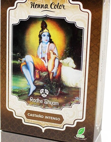 Semi-permanente kleurstof Henna Radhe Shyam Shyam Henna Bruin (100 g)