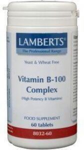 Lamberts Vitamine B100 Complex - 60 Tabletten - Afbeelding 3
