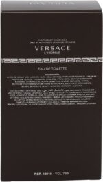 Versace L'Homme 100 ml Eau de Toilette - Herenparfum - Afbeelding 4