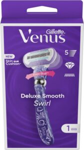 Gillette Venus Deluxe Smooth Swirl - Voor Een Extra Gladde Scheerbeurt - 1 Handvat - 1 Navulmesje - Afbeelding 3