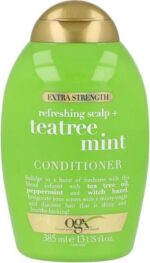 OGX Extra Strength Refreshing Scalp + Teatree Mint Conditioner - Conditioner voor ieder haartype - 385ml - Afbeelding 2