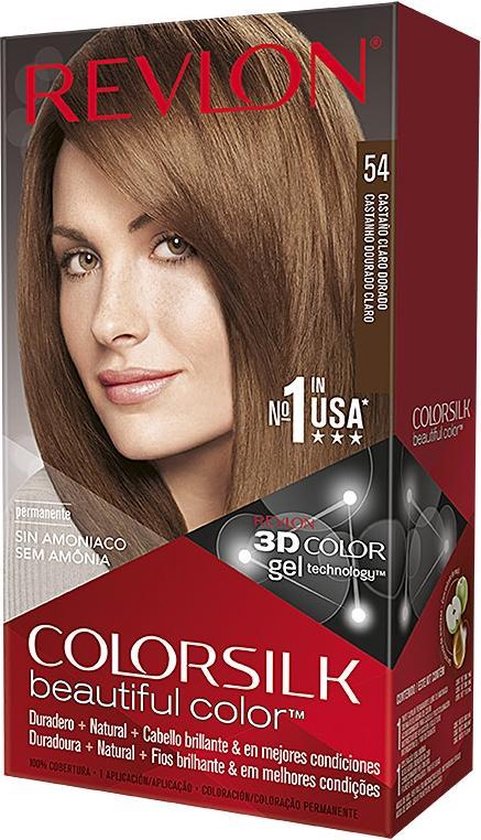 481x840-13 Dye No Ammonia Colorsilk Revlon Colorsilk Light Golden Brown (1 Unit) - Afbeelding 1