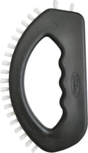 Voegenborstel zwart met ergonomische handgreep - voegen reinigen schoonmaken