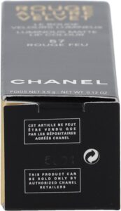 Chanel Rouge Allure Velvet Luminous Matte Lip Colour 57 Rouge Feu - Afbeelding 3