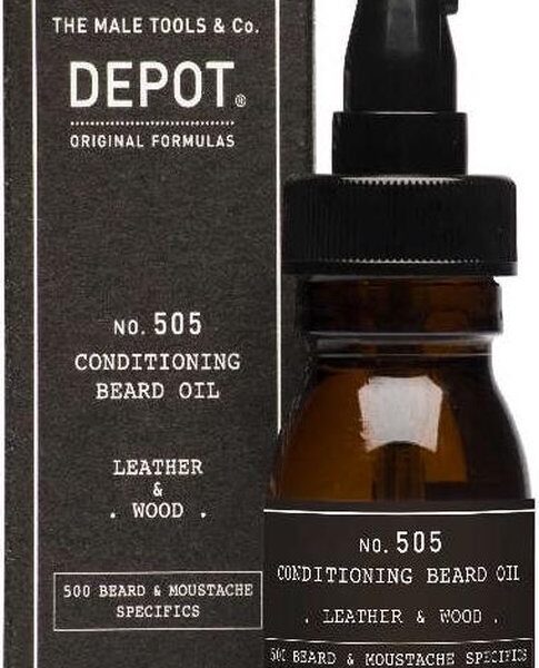 Depot - 505 Conditioning Beard Oil Leather & Wood 30ml