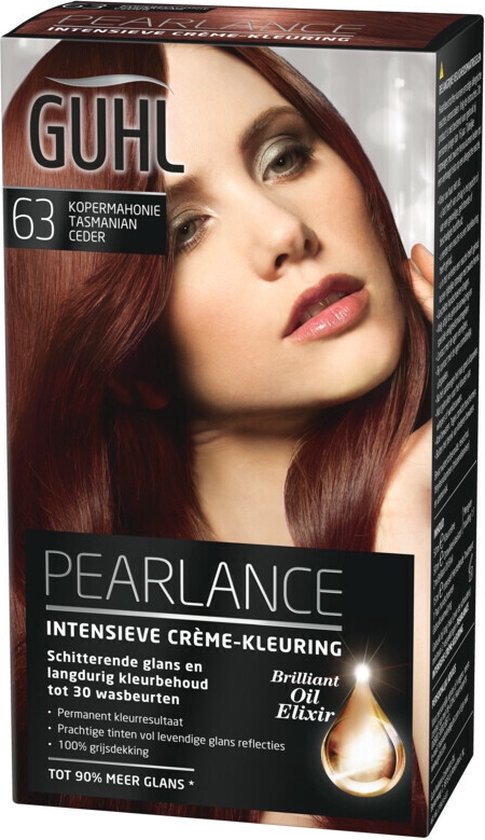 485x840-85 Guhl Intensieve - 63 Kopermahonie Tasmanian Ceder - Crèmekleuring - Haarverf - Afbeelding 1