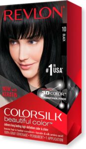Revlon Colorsilk Beautiful Color 10 Black Hair Coloring - Afbeelding 2