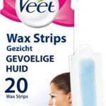 Veet Ontharingsstrips Gezicht Gevoelige Huid - 20 stuks