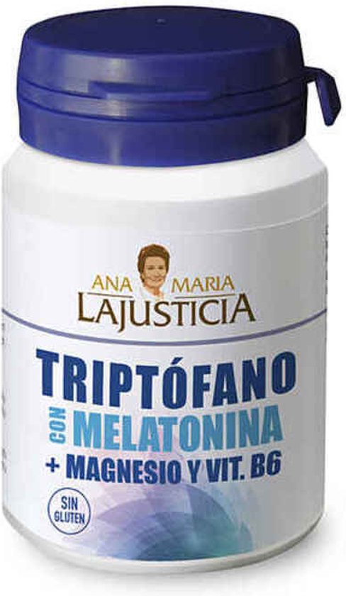 488x840-20 Tabletten Ana María Lajusticia Magnesium Melatonine Tryptofaan (60 uds) - Afbeelding 1