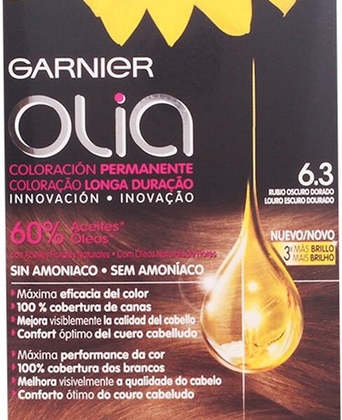 Olia Permanent Color By Garnier #6.3-rubio-oscuro-dorado-4-pcs