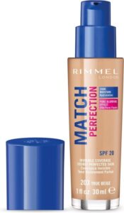 Rimmel London Match Perfection Foundation - 203 True Beige - Afbeelding 2