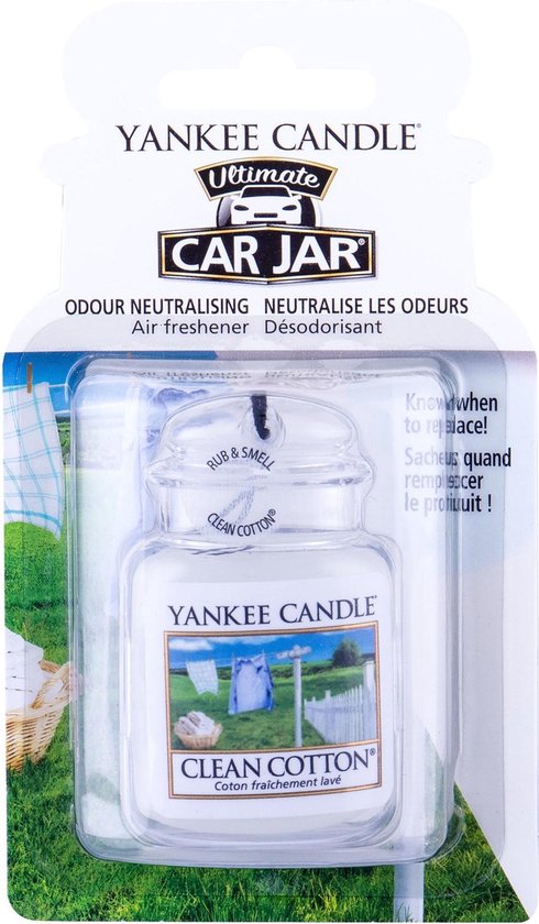 490x840-134 Yankee Candle - Clean Cotton Ultimate Car Jar - Afbeelding 1