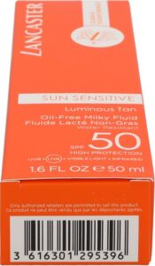 Lancaster Sun Sensitive Oil-Free Milky Fluid SPF50 - Zonnebrand - 50 ml - Afbeelding 4