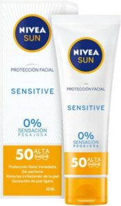 Gezichtszonnecrème Sensitive Nivea (50 ml) (Uniseks) (50 ml) - Afbeelding 3