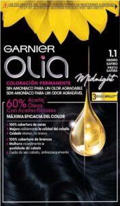 Permanent Dye Olia 1,10 Black Sapphire Garnier Ammonia-free (4 Pieces)