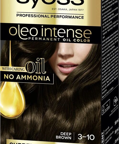 Permanent Dye Olio Intense Syoss Nº 3,10 Brown