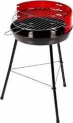 Somagic Beach Grill Houtskoolbarbecue Geschikt voor 8 personen - Compacte Mee neem Formaat van 40 x 50 x 45 cm (Grijs)