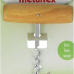 Metaltex Kurkentrekker 10,5 Cm Staal/hout Zilver/naturel