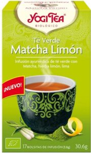 Yogi Tea Té Verde Matcha Limón Infusión 17 X 1,8 G